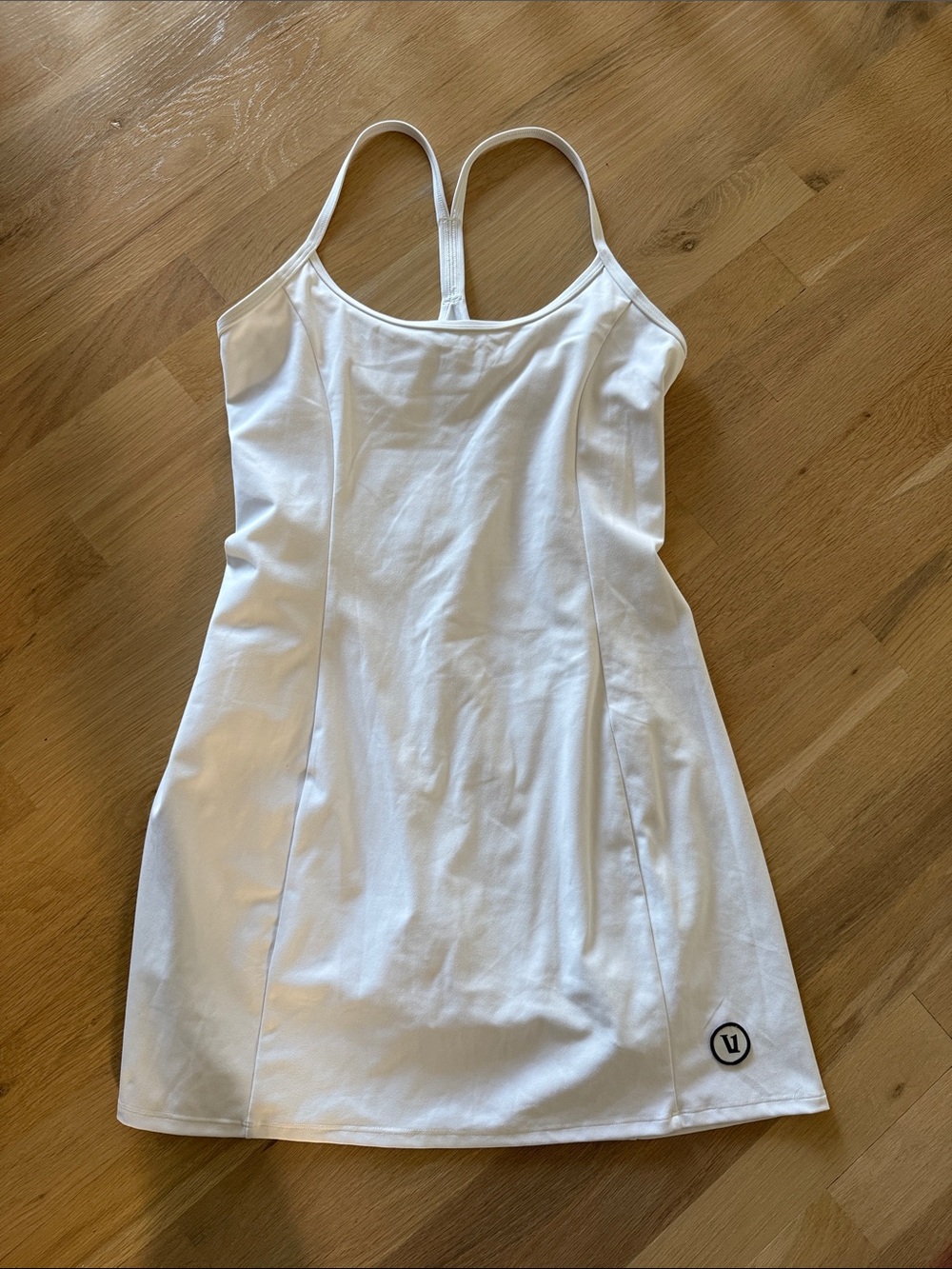 Vuori White Racerback Athletic Dress